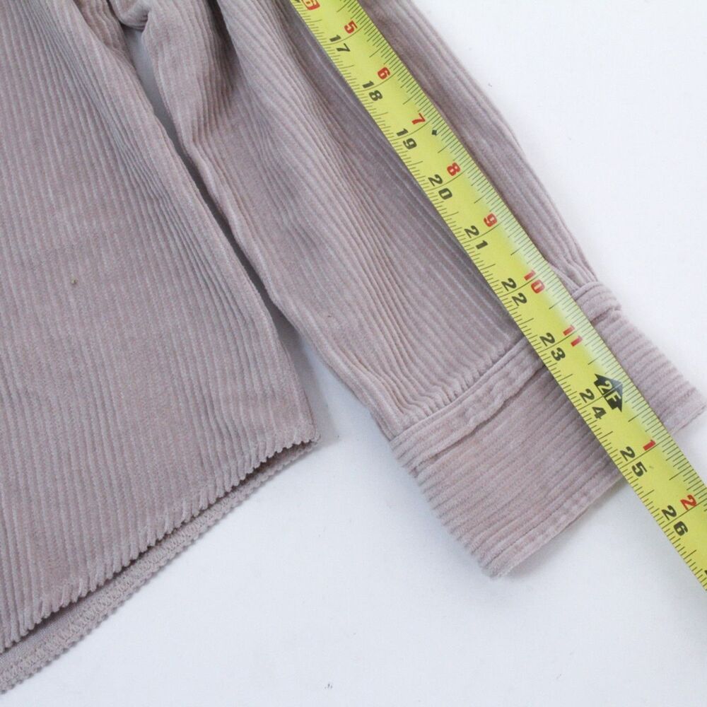 Reiss Corduroy Men's Beige Long Sleeves Spread Collar Button Down Shacket Large - Picture 10 of 10